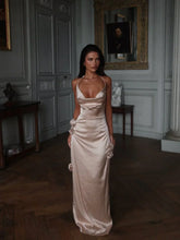 Abella Satin Maxi Dress Ivory