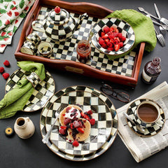 MacKenzie-Childs Courtly Check 4 Cup Teapot